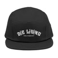 5-Panel Cap — "Die Living" Embroidered Skate Style Hat