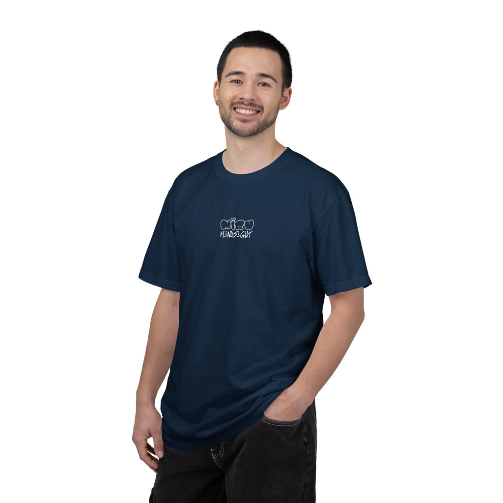 "I'm Happy You're Here." Logo Unisex Garment-Dyed T-shirt