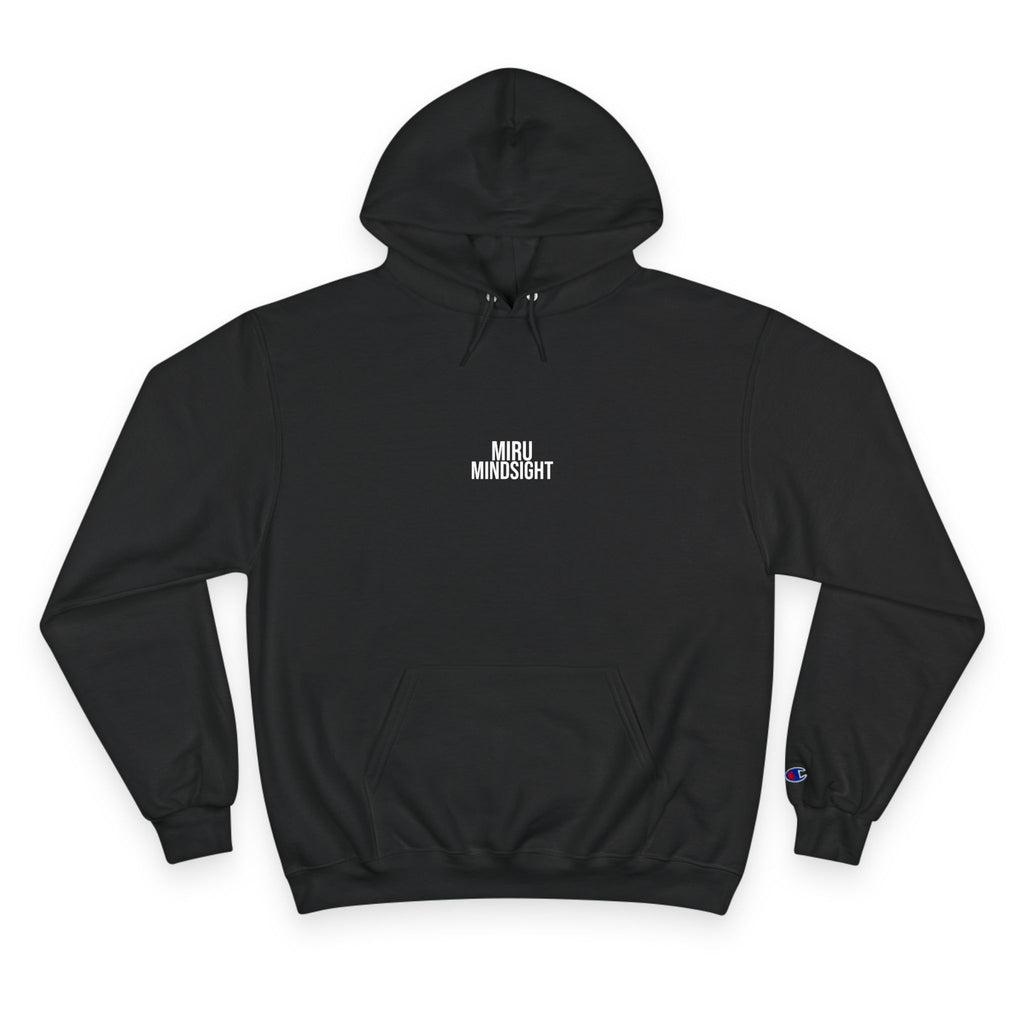 "I'm Happy You're Here." Print Unisex Champion White Hoodie
