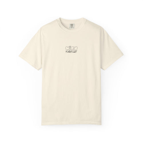 "I'm Happy You're Here." Logo Unisex Garment-Dyed T-shirt