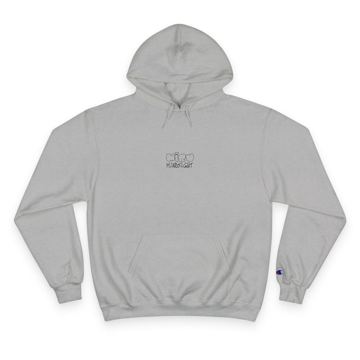 "I'm Happy You're Here." Logo Champion Hoodie