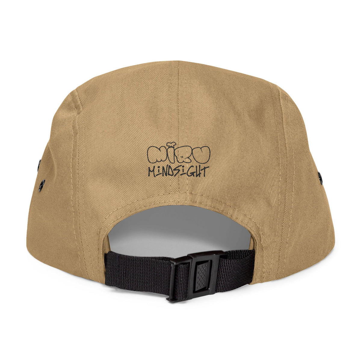 5-Panel Embroidered Cap — "Die Living" Streetwear Hat (Black lettering)