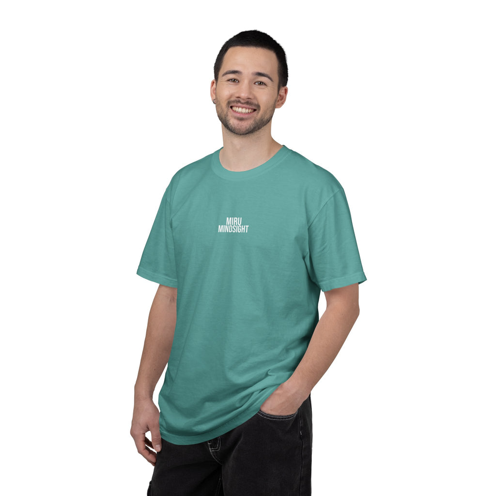 "I'm Happy You're Here" Print Unisex Garment-Dyed T-shirt
