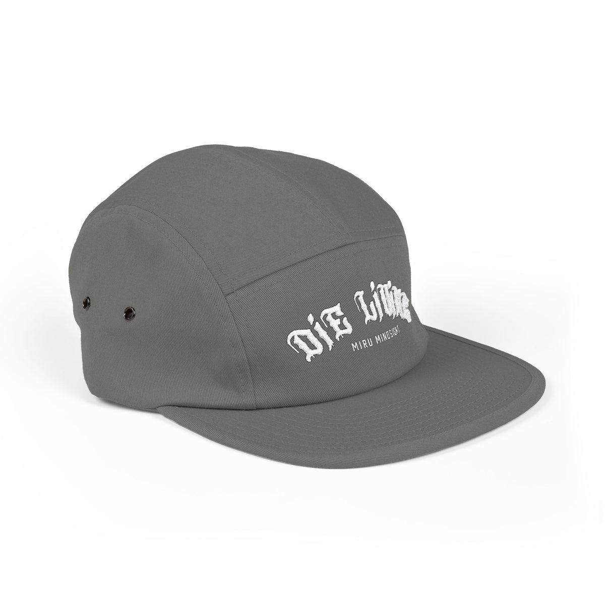 5-Panel Cap — "Die Living" Embroidered Skate Style Hat