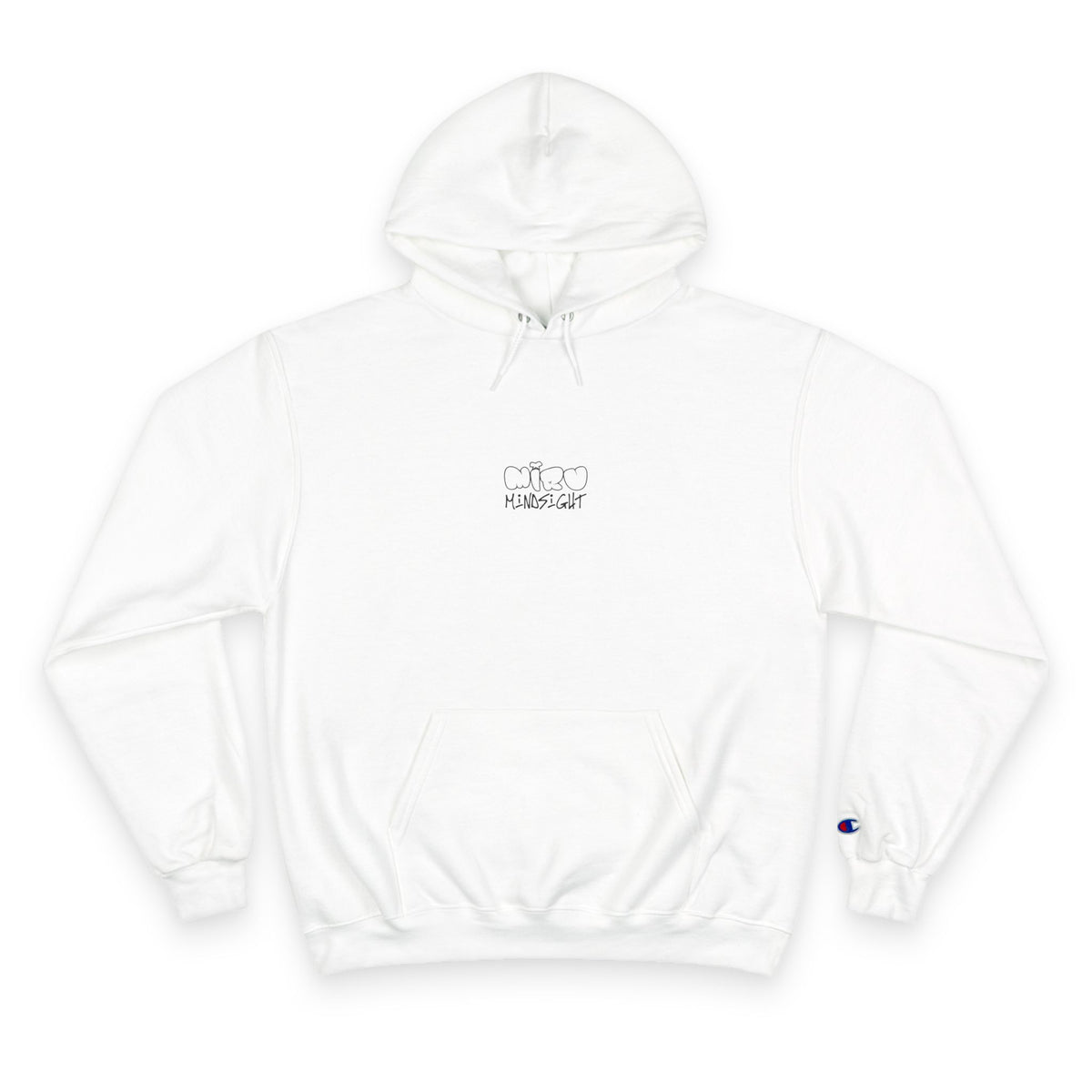 "I'm Happy You're Here." Logo Champion Hoodie