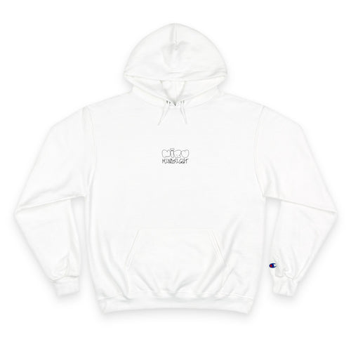 "I'm Happy You're Here." Logo Champion Hoodie